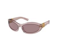 Miu Miu Donna MU 14ZS 12W20I Occhiali da sole Acetato Viola Marrone Geometrica Normale