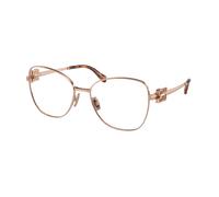 Miu Miu Donna MU 50XV ZVF1O1 Montature da vista Metallo Oro Trasparente Pilot Normale