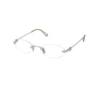 Miu Miu Donna MU 53WV 1BC1O1 Montature da vista Metallo Argento Trasparente Rotonda Normale