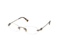 Miu Miu Donna MU 53WV 26C1O1 Montature da vista Metallo Oro Trasparente Rotonda Normale