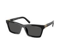Miu Miu Donna MU A05S 16K08Z Occhiali da sole Acetato Nero Grigio Squadrata Normale