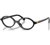 Miu Miu Donna MU 01XV 1AB1O1 Montature da vista Acetato Nero Trasparente Rotonda Normale