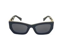MIU MIU MU 09WS RUNWAY (01AB5S0) occhiali da sole da donna, rettangolari in acetato nero occhiali da sole