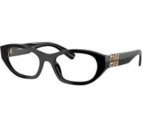 Miu Miu MU03WV 16K1O1, Nero, Acetate, Donne occhiali 53