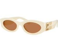Miu Miu MU11WS 21D90Q, Beige, Acetate, Donne occhiali da sole 54