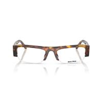 Miu Miu Donna Miu Miu MU B07S 14L08N Occhiali da sole Acetato Tartaruga Trasparente Squadrata Anti-luce blu
