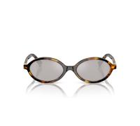 Miu Miu Smu 04zs Occhiali Da Sole Donna Avana Ovali Grigio 50mm