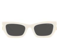 Miu Miu Smu 09ws Occhiali Da Sole Donna Bianco Geometrico Grigio 53mm