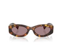 Miu Miu Smu 11ws Occhiali Da Sole Donna Avana Ovali Viola 54mm