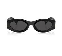 Miu Miu Smu 11ws Occhiali Da Sole Donna Nero Ovali Grigio 54mm
