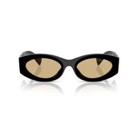 Miu Miu Smu 11ws Occhiali Da Sole Donna Nero Ovali Grigio 54mm