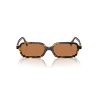 Miu Miu Smu 11zs Occhiali Da Sole Donna Avana Rettangolari Marrone 51mm