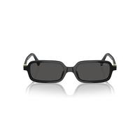 Miu Miu Smu 11zs Occhiali Da Sole Donna Nero Rettangolari Grigio 51mm