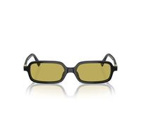 Miu Miu Smu 11zs Occhiali Da Sole Donna Nero Rettangolari Verde 51mm