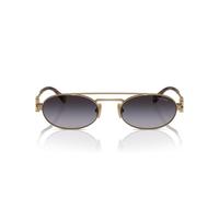 Miu Miu Smu 54zs Occhiali Da Sole Donna Oro Geometrico Grigio 53mm