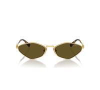 Miu Miu Smu 56zs Occhiali Da Sole Donna Oro Altre Marrone 56mm