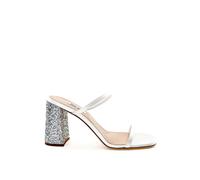 Miu Miu White Silk Sandal - EU39/US8.5