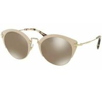 Miu Noir SMU53R 21F111 52MM Opaco Luce Rosa / Marrone Specchio Occhiali da Sole