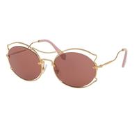 Miu Occhiali da Sole MU50SS 7OE0A0 57MM Oro Antico/Scuro Violetto
