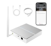 MIUCDA Zigbee Gateway hub con antenna e cavo LAN (cablato) Smart Home Bridge Wired Gateway App telecomando compatibile con Alexa & Google Home (solo Surport Smart Life/Tuya Smart Devices)