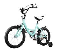 MIUKYUI Bicicletta per bambini da 16 pollici, bicicletta dai 5 agli 8 anni in su, per bambini, gialla con parafango e freno anteriore e posteriore combinato, in acciaio al carbonio di alta qualità