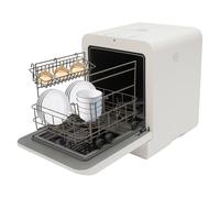 MIUKYUI Sistema di pulizia completo lavastoviglie lavastoviglie compatta bianco 3 programmi di lavaggio con asciugatura ad aria calda per piccole cucine camper ufficio per 1-3 controsoffitto compatto