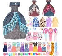 Miunana 25 Pezzi (Selezionati A Caso) Per 11.5 Pollici 30 cm Bambola; 15 Abiti Vestiti + 10 PCS Scarpe