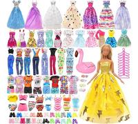 Miunana 41 Pezzi Per 11.5 Pollici 30 CM Bambola (NON INCLUDE BAMBOLA): 6 Vestiti Alla Moda + 3 Mini Vestiti + 3 Abiti + 1 Pigiama+ 2 Costumi Da Bagno + 15 PCS Scarpe + 11 Accessori
