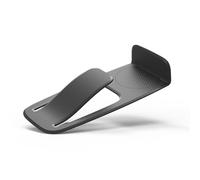 miunik - spring - Fermaporta e paracolpi per porte nero, montaggio a pavimento con superficie adesiva, protezione per l'inceppamento della porta, protezione per la maniglia della porta