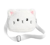 Miunpri Tracolla a Gatti a Forma Per Ragazze, Borsa per Bambini Borsa a Tracolla in Peluche, Portamonete Gatto Carino per Incontri Shopping Escursionismo per Ragazze