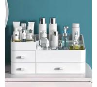 MIUOPUR Organizer per trucchi da toeletta, grande capacità, organizer da scrivania con cassetti per cosmetici, rossetti, gioielli, cura delle unghie, cura della pelle, ideale per piani di lavoro della