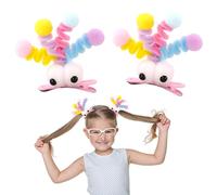 MIUPOO Fermagli per capelli soffici con pompon, accessori per la giornata dei capelli per ragazze, stravaganti e piccoli mostri, forcine per capelli a becco d'anatra, accessori per capelli per feste
