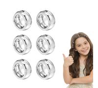 MIUPOO Piccoli fermagli per capelli con strass antiscivolo forte tenuta per donne e ragazze, clip ad anello piccolo in metallo forcina per capelli forte tenuta, mini fermagli per capelli