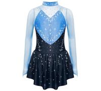 Miutii Abito per Pattinaggio Artistico per Ragazze, Abito da Balletto con Paillettes, Abito da Ballerina, Strass, Lucido, Abito da Pattinaggio, Abito da Pattinaggio Artistico, Costume da Ballo Moderno