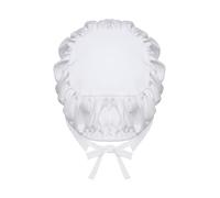 Miutii Bambini Ragazze Cameriera Cappello Coloniale Pioniere Cappellino Medievale Cappello Accessori Per Cameriere Cameriere Cameriera Vestito B Bianco 110-116