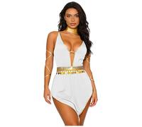 Miutii Costume Dea Greca Donna Abito Greco Toga Antica Abito Eldes Abbigliamento Romano Halloween Carnevale Fasching Festa Tematica Bianco XL