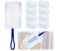 MIUUIPI 40 panni magnetici antipolvere per Swiffer con 1 maniglia, calamite antipolvere Duster per polvere, accessori di ricambio per sporco, peli di animali, polvere