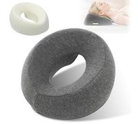 MIUUIPI Cuscino massaggiante per culla del viso, massaggiante per il viso, poggiatesta per il letto in memory foam per lettino massaggiante Spa Salon (grigio scuro)