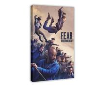 MIUUYE Poster su tela, motivo: American Horror TV Fear The Walking Dead, decorazione per camera da letto, ufficio, camera da letto, regalo, 40 x 60 cm