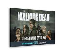 MIUUYE Poster su tela, motivo: American Horror TV Fear The Walking Dead, decorazione per camera da letto, ufficio, camera da letto, regalo, 40 x 60 cm