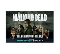 MIUUYE Poster su tela, motivo: American Horror TV Fear The Walking Dead, decorazione per camera da letto, ufficio, camera da letto, regalo, 20 x 30 cm