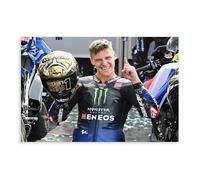 MIUUYE Poster su tela, motivo: Fabio Quartararo MotoGP Campione del Mondo MotoGP, decorazione artistica da parete per soggiorno e camera da letto, 20 x 30 cm