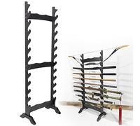 Miuxe Appendino Verticale per Spade, Rack per Spade da Terra Multistrato, Rack per Armi a 6-12 Strati, Stand per Spade di Arti Marziali, Supporto per Katana per Riporre Varie Spade E Armi Lunghe