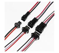MIUYTRN 1-50 paia di connettori maschio e femmina da 2/3/4 pin for striscia LED RGB 5050 3528 WS2801 APA02 WS2815 WS2813 cuicui(4P,10cm length,5 Pairs)