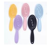 MIUYTRN 1 pz pettine for capelli cavo in plastica che non si annoda pettine a denti morbidi for bambini nessun danno ai capelli massaggio cuoio capelluto pettine elastico spazzola for capelli cuicui(Y