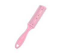 MIUYTRN 1pc Taglio Dei Capelli Pettine Spazzole for Capelli Con Lame di Rasoio Tagliacapelli Taglio Diradamento Strumento Barbiere Strumento Parrucchiere Barbiere Pettine cuicui(Rosa)