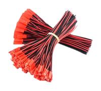 MIUYTRN 5/10/20/50/100 Accoppiamenti 100mm/180mm Maschio Femmina Connettore JST Spina del Cavo for RC BEC batteria Elicottero FAI DA TE FPV Drone Quadcopter cuicui(10 Pairs)