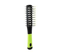 MIUYTRN Pro Salon Pettine for massaggio doppio lato Spazzole antigroviglio Parrucchiere Districante Denti larghi Pettini anti-perdita Spazzola for acconciature cuicui(Verde)