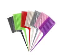 MIUYTRN Professione Capelli Tintura Pettine Tessuto Pettine Coda Pro-Colorazione dei capelli Evidenziando Pettine Tessitura Taglio Spazzola for capelli for Parrucchiere cuicui(Gris)