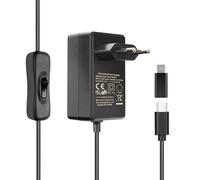 Miuzei per Raspberry Pi 4 5 e 3 Alimentatore di Rete【5V 4.1A 20.5W】Adattatore Usb C Power Supply con Interruttore On/Off,Caricabatterie per Raspberry Pi 5 8gb/4gb Raspi 3 e 4 Modello B 8GB/4GB/2GB
